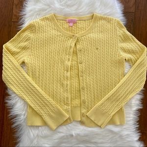 Lilly Pulitzer Button Textured Cardigan Large